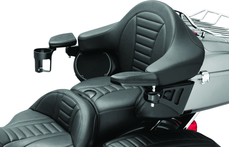 Kuryakyn Passenger Armrest 14-Up Touring & Tri Glide Black - Powersports Haven