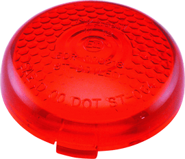 Bikers Choice Replacement Honycomb Red Lens For LED Bullet Turn Signal - Powersports Haven