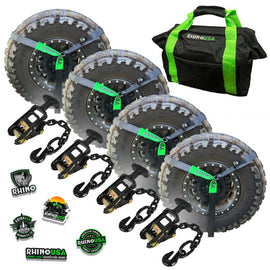 Rhino USA Lasso Straps; Basket Straps - Black - Powersports Haven