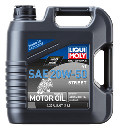LIQUI MOLY 4L Motorbike 4T SAE 20W50 Street - Powersports Haven