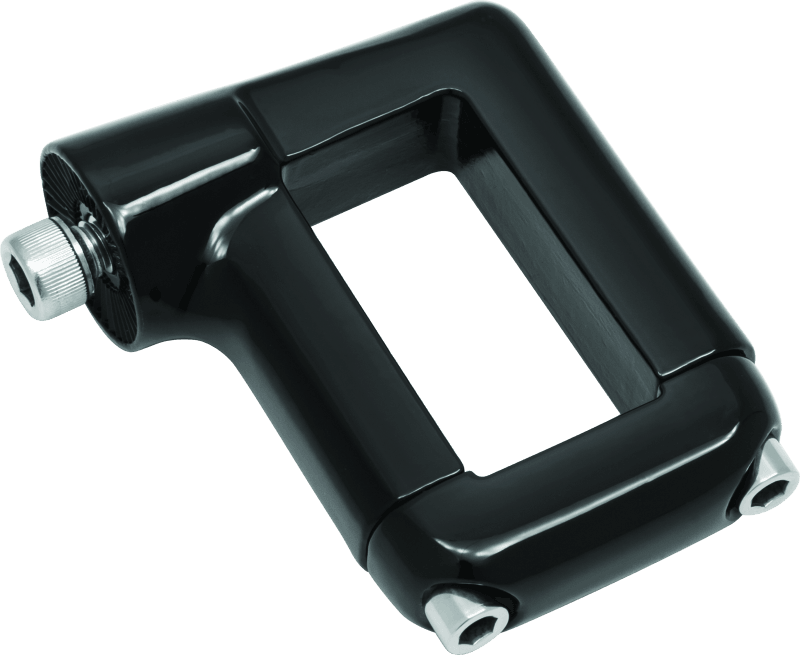 Kuryakyn Side Mount License Plate Clamp Black - Powersports Haven