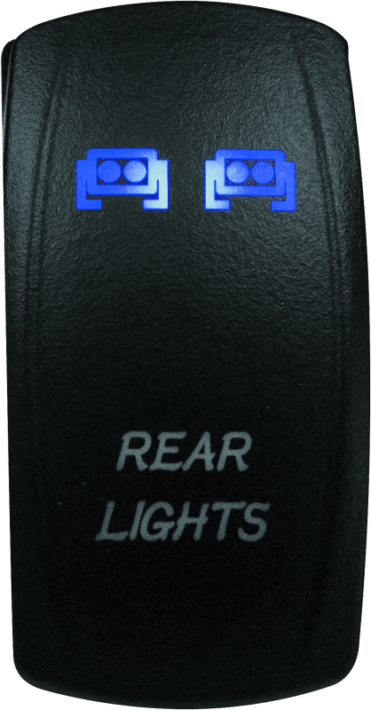 DragonFire Racing Lighted Switch Rear Light On/Off Blue - Powersports Haven