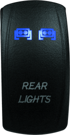 DragonFire Racing Lighted Switch Rear Light On/Off Blue - Powersports Haven