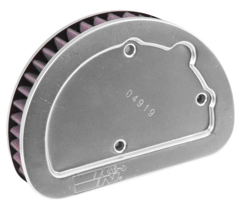 K&N Replacement Unique Air Filter 6.625in L x 4.75in W x 1.625in H with 1 Flange for Harley Davidson - Powersports Haven
