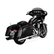 Load image into Gallery viewer, Vance &amp; Hines HD Dresser 17-22 Twin Slash Round Chrome Slip-On Exhaust - Powersports Haven