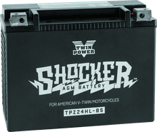 Load image into Gallery viewer, Twin Power YTX-24HL Shocker Battery Replaces H-D 66010-82A 410 CCA - Powersports Haven