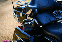Load image into Gallery viewer, Kuryakyn Passenger Drink Holder With Basket 14-Up Touring Right Side Chrome - Powersports Haven