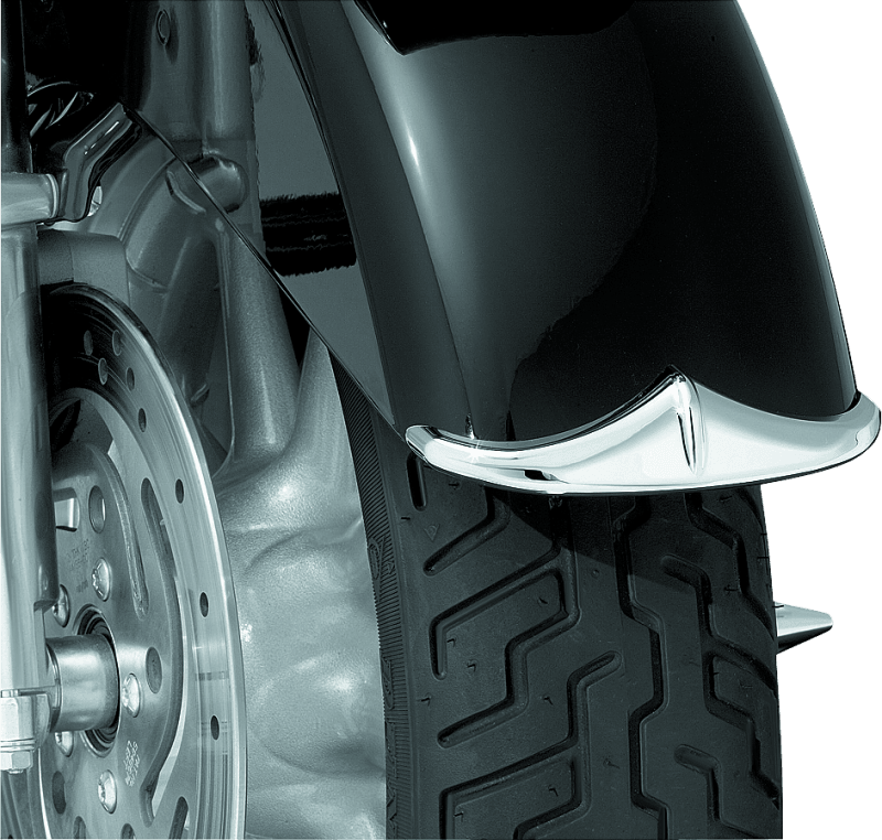 Kuryakyn Front Fender Accent Leading Edge Chrome - Powersports Haven