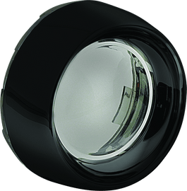 Kuryakyn Deep Dish Bezel For Bullet Turn Signals Smoke Lens Gloss Black - Powersports Haven