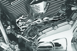 Kuryakyn Flame Shift Linkage Chrome - Powersports Haven