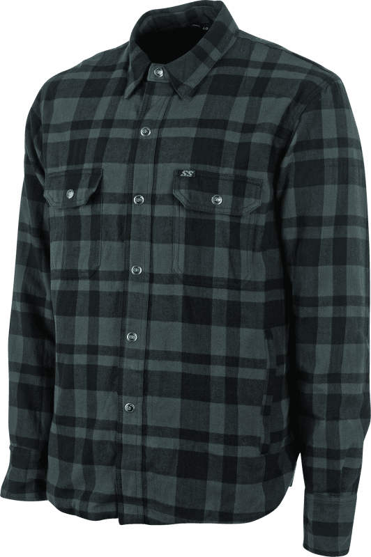 Speed and Strength Black 9 2.0 Moto Shirt Grey - Large - Powersports Haven