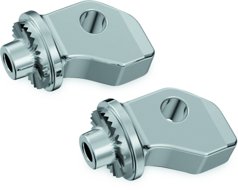 Kuryakyn Splined Peg Adapters Front Indian Scout Chrome - Powersports Haven