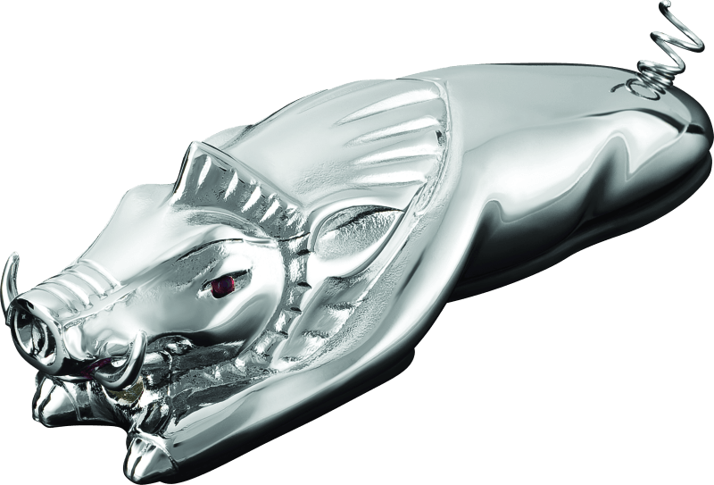Kuryakyn Wild Boar Fender Ornament Chrome - Powersports Haven