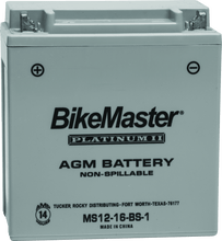 Load image into Gallery viewer, BikeMaster AGM Battery - MS12-16-BS-1 - Powersports Haven