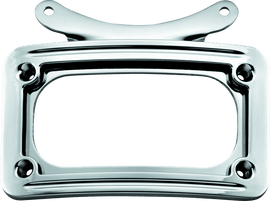 Kuryakyn Curved License Plate Frame Chrome - Powersports Haven