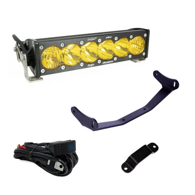 Baja Designs Can-Am Maverick R Amber 10in OnX6+ Shock Tower Kit - Powersports Haven