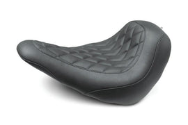 Mustang 18-21 Harley Low Rider, Sport Glide Wide Tripper Solo Seat Diamond Stitch - Black - Powersports Haven