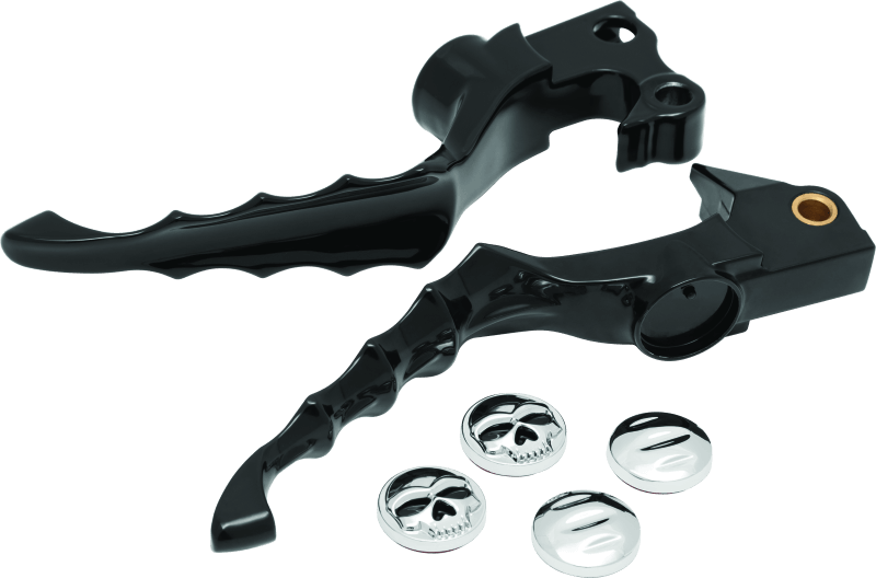 Kuryakyn Zombie Levers 04-13 XL Models Gloss Black - Powersports Haven