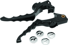 Load image into Gallery viewer, Kuryakyn Zombie Levers 04-13 XL Models Gloss Black - Powersports Haven