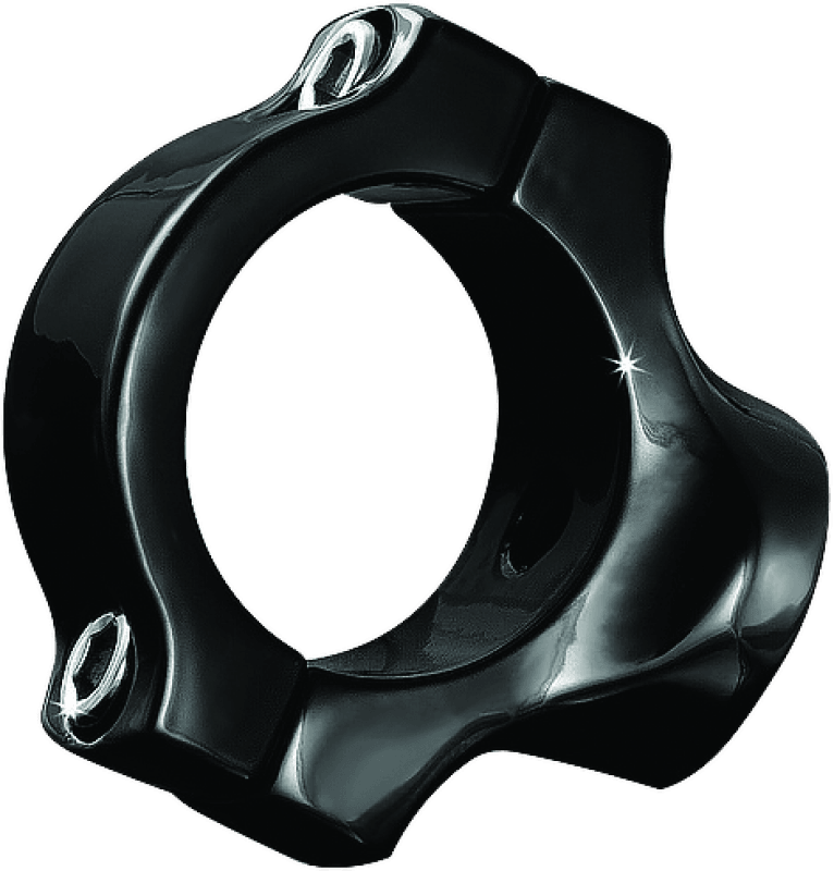 Kuryakyn Side Mount License Plate Holder Clamp 18-Up Softails Gloss Black - Powersports Haven