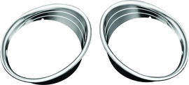 Kuryakyn Driving Light Bezels Indian Chrome - Powersports Haven