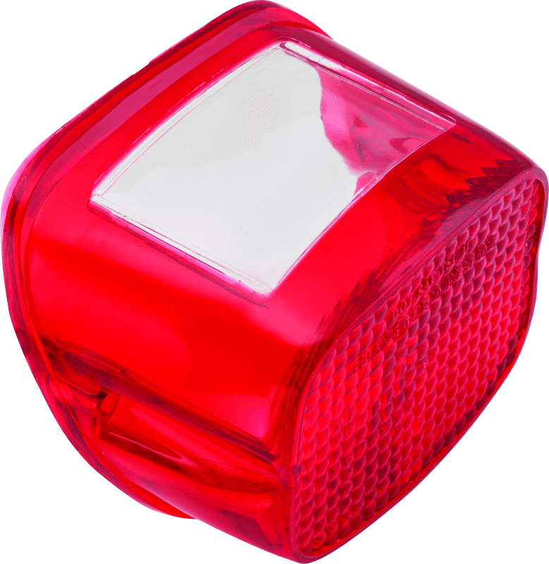Bikers Choice 73-98 Big Twin And Sportster Replacement Taillight Lens Red Replaces H-D 68034-77 - Powersports Haven
