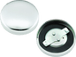 Bikers Choice 36-E73 Chrome Early Nonvent Gas Cap Fatbob Tank Left Side Replaces H-D 61103-65 - Powersports Haven