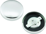 Bikers Choice 36-E73 Chrome Early Nonvent Gas Cap Fatbob Tank Left Side Replaces H-D 61103-65