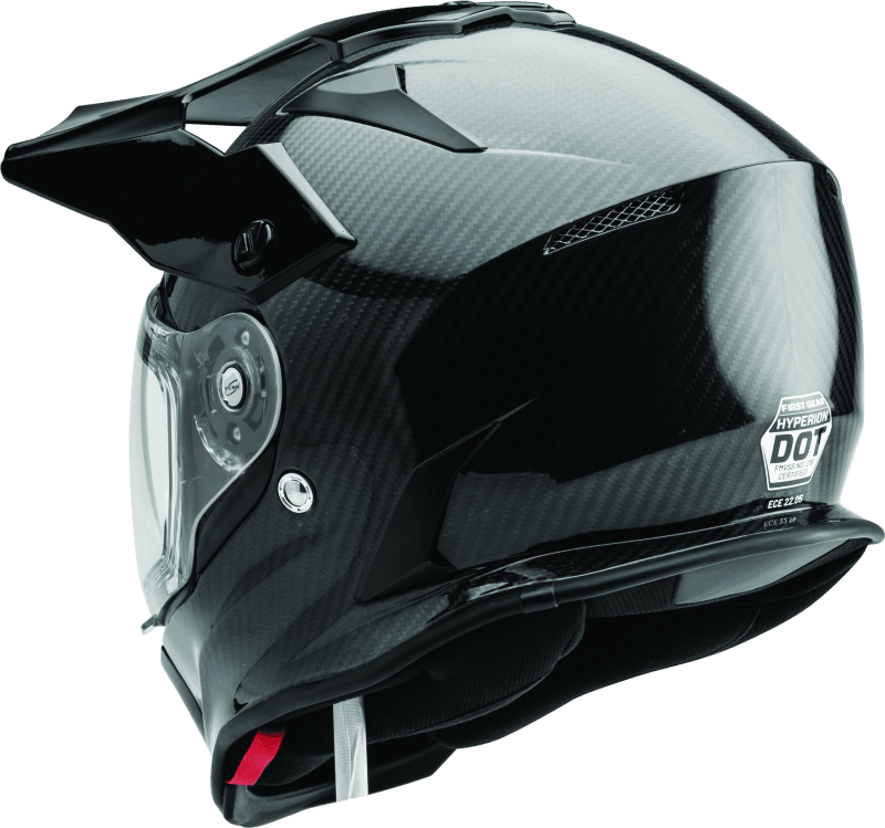 FIRSTGEAR Hyperion Carbon Helmet Black - Extra Small - Powersports Haven
