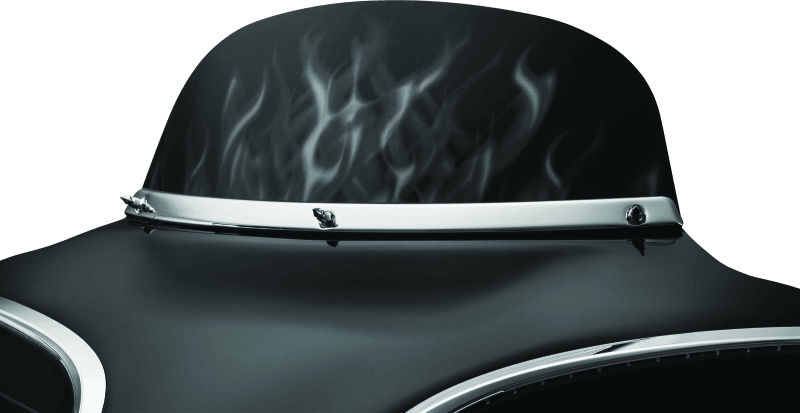 Kuryakyn Smooth Windshield Trim 96-13 Touring Chrome - Powersports Haven