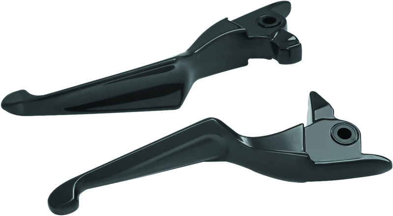 Kuryakyn Boss Blades Lever Set 17-Up Touring Gloss Black - Powersports Haven